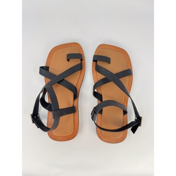 A.EMERY x Matteau Spargi Sandals Leather Crossover Strap Square